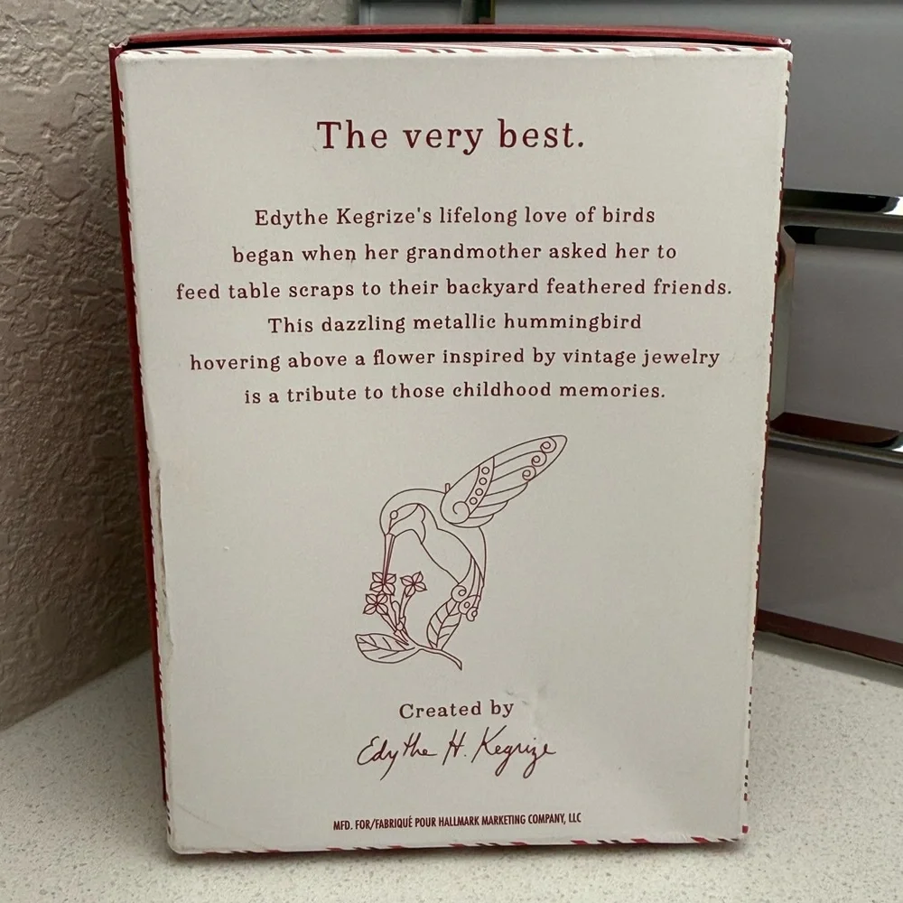 Hallmark Keepsake Ornament Dazzling Hummingbird 2016 Christmas